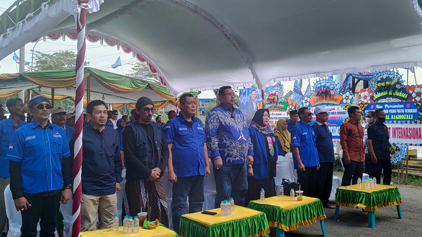 Peresmian Posko Partai Demokrat, Jalan raya Pati-Juana