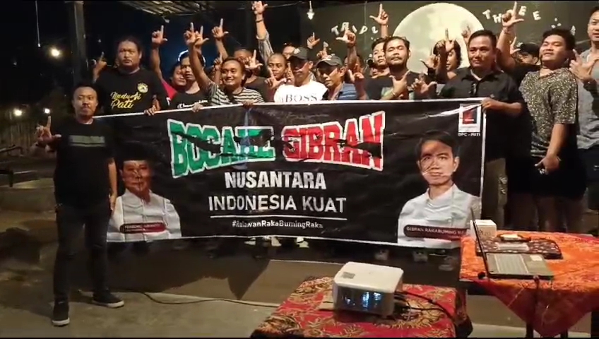 Relawan Bocahe Gibran Nusantara Pati Kawal Pengambilan Nomor