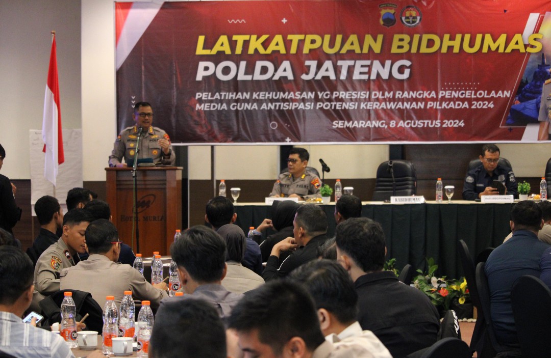 Melalui Latkatpuan Polda Jateng Tingkatkan Peran Humas  Menyambut Pilkada 2024 dengan Aman*