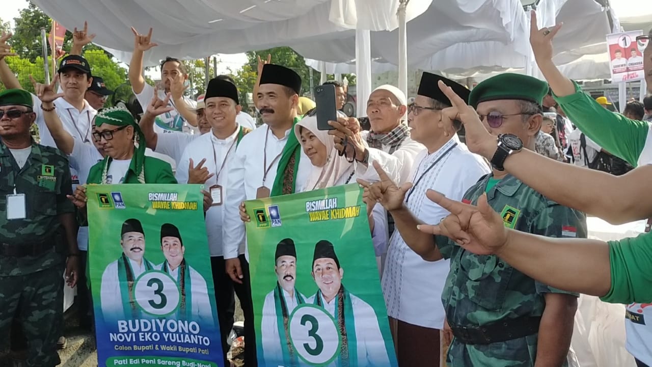 Budiyono-Novi Mendapatkan Urut Nomor 3 di Pilkada Kabupaten Pati 2024