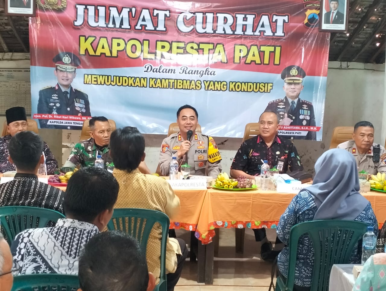 Dukung Ketahanan Pangan, Kapolresta Pati Gelar Jumat Curhat Perkuat Sektor Pertanian dan Peternakan